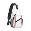 Baseball Sling Chest Bag for Women Men Sport Baseball Crossbody Backpack Unisex Travel Shoulder Bags Portable Waterproof Daypack