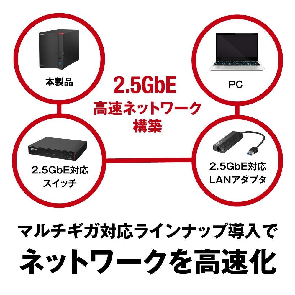 BUFFALO Link Station LS720DN Network HDD 2 Bay 8TB LS720D0802N