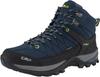 CMP Rigel Mid Waterproof Trekking Shoes (3Q12947) (3Q12947-08MF) Blue Ink/yellow Fluo