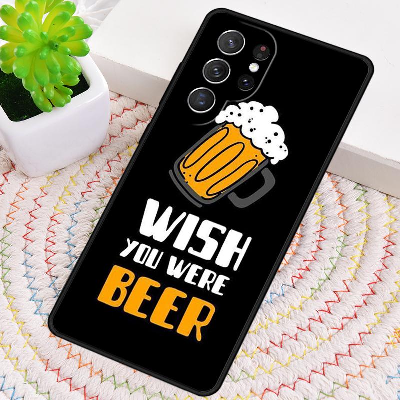 Beer Alcohol print Phone Case for Samsung Galaxy note 10 pro S26 Ultra S23 S24 FE S25 S21 S22 PLUS shockproof Cove