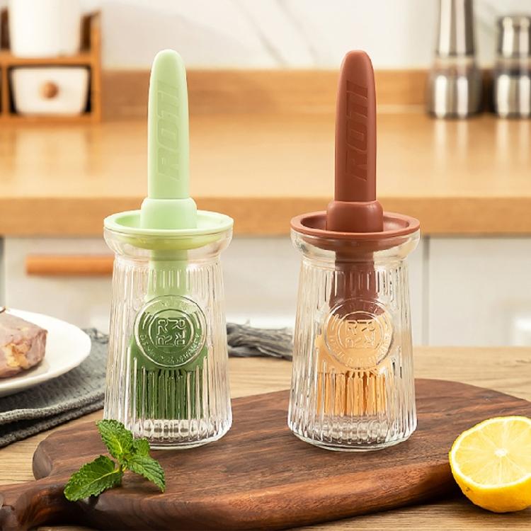 Multipurpose Silicone Basting Tool With Attached Oil Reservoirs Nontoxic Materials Quick Rinse Maintenance