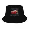 Custom Lightning McQueen Cars Bucket Hat for Unisex Women Printed Cartoon Summer Travel Beach Outdoor Camping Cap