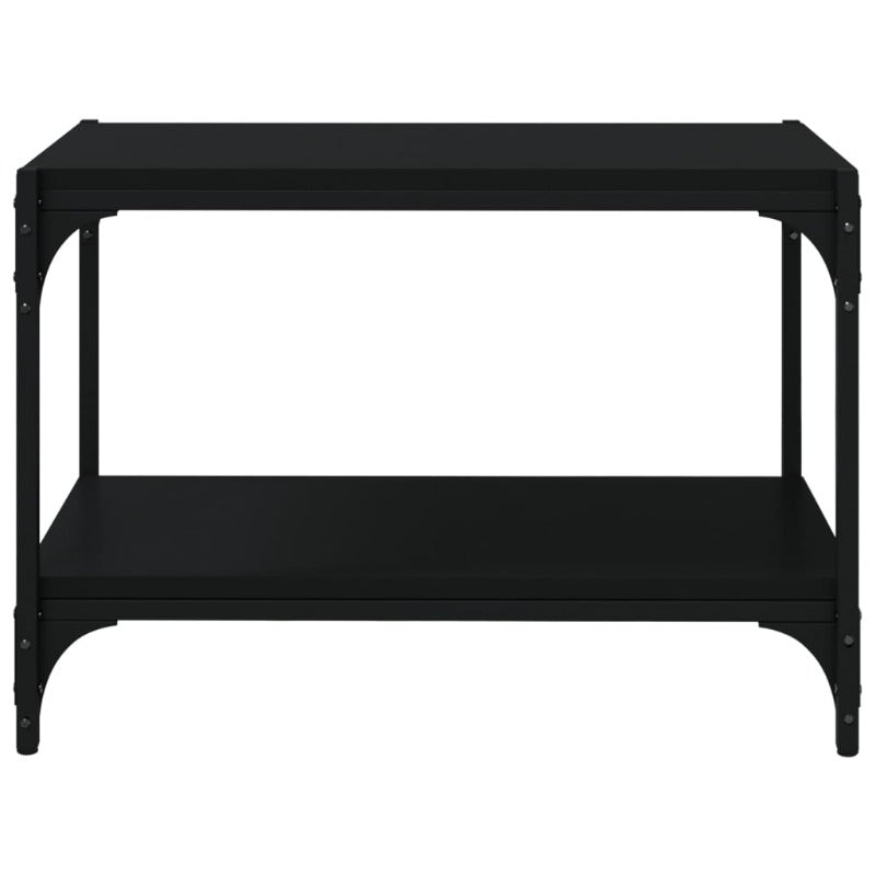 TV Stands & Entertainment Units Tv Cabinet Black 60X33x41 Cm Engineered Wood And Steel