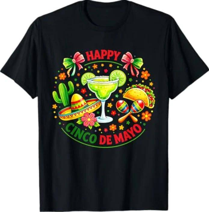 Happy Cinco de Mayo Fiesta Mexican Party T- Shirt L