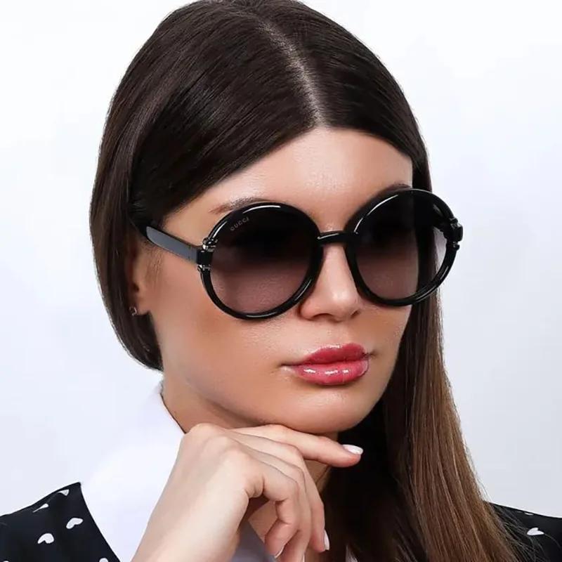 Luxusní značkové kulaté sluneční brýle pro ženy i muže Vintage módní sluneční brýle Trendy punkové nadrozměrné brýle s velkým rámem