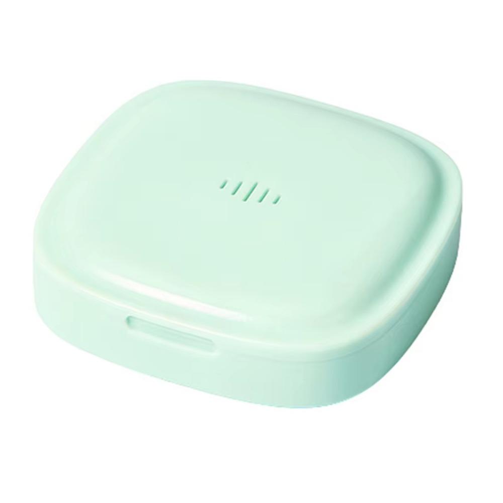 Vent Holes Orthodontic Retainer Case Portable Teeth Aligner Container Orthodontic Supplies зелёный