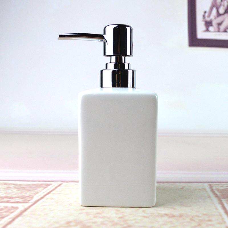 Ceramic Soap and Lotion Dispenser for Bathroom and Shower