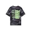 Li-Ning Cotton Round Neck T-Shirt With Allover Letter Print Men Tops Black AHSS119-3