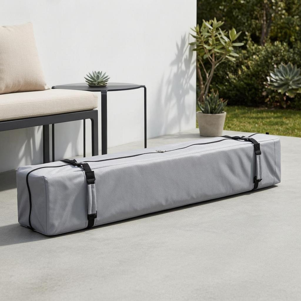 Rectangular Storage Bag 600D Zippered Oxford Textile Domestic Organization for Camping,