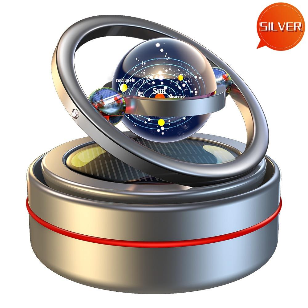 Car Air Freshener Interstellar Solar Ring Rotary Aromatherapy Ornaments Dashboard Perfume Diffuser Auto Accessories Interior Car Decor