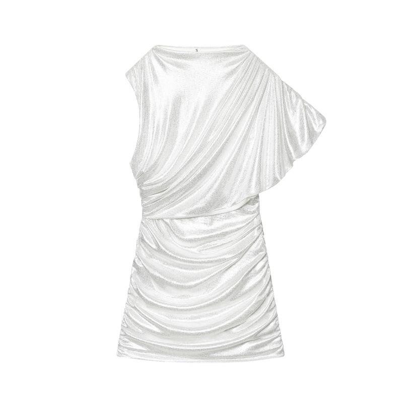 Winter 2025 Women s Stylish Versatile Slimming Casual Dress Large белый