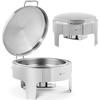 Runder Tisch-Speisenwärmer für Pasten mit Deckel, Durchmesser 39 cm, 58 l