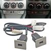 For Ford Focus 2 Mk2 2009 2010 2011 Car Accessories USB Charger Socket Fast Charge Adapter QC3.0 Power Outlet Switch
