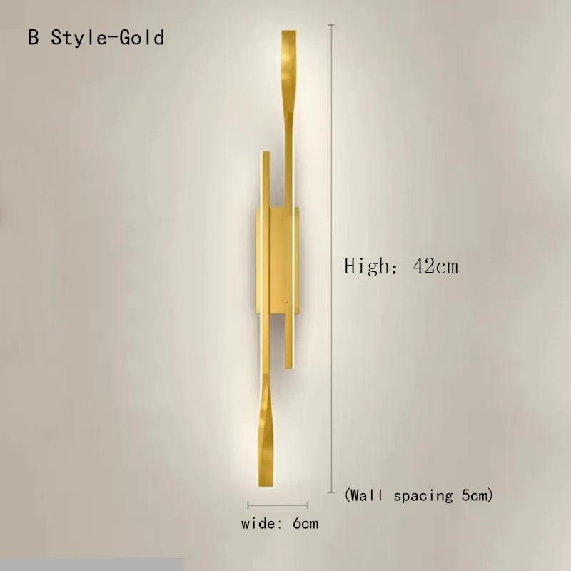 

Светодиодные современные настенные светильники Simple Noridc Light Acrylic Indoor Lighting Fixture Спальня Прикроватная тумбочка Гостиная Фоновое украшение cold white light