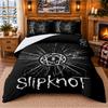Slipknot Pattern Bedding 3Pcs Set Bed Sheet And Pillowcases For Indoor Bedroom