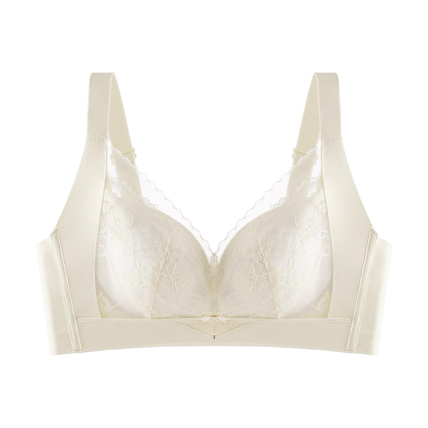 

No steel ring adjustment bra cover, sexy lace, small breasts show large gathering, medium thickness and comfort 34/75ab universal cup шампанского