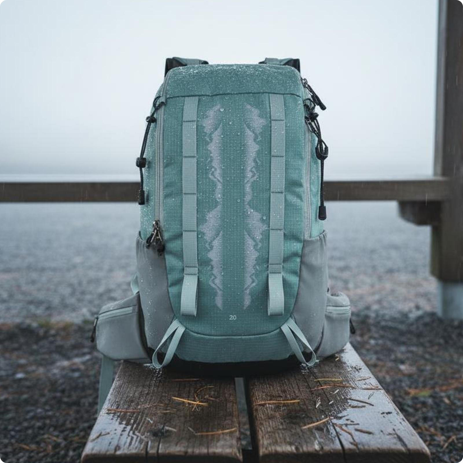 Hiking Backpack Large Capacity Lightweight Travel Waterproof Pack Green зелёный