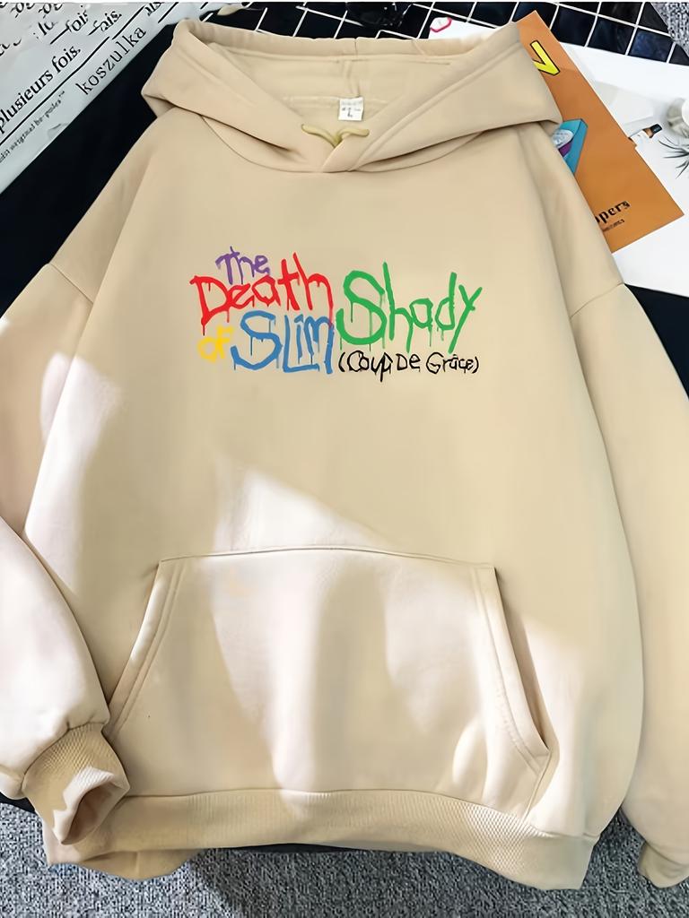 Unisex Casual Harajuku Style Pullover with Bold Geometric Print for Fall Winter Winter Apparel Geometric Pattern Hoodie