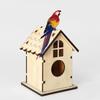Parrot Cage House Cage Nesting Box Nest Cage Standing Hideouts Supplies DIY Bird Outdoor Nesting Box for Bird Parrot
