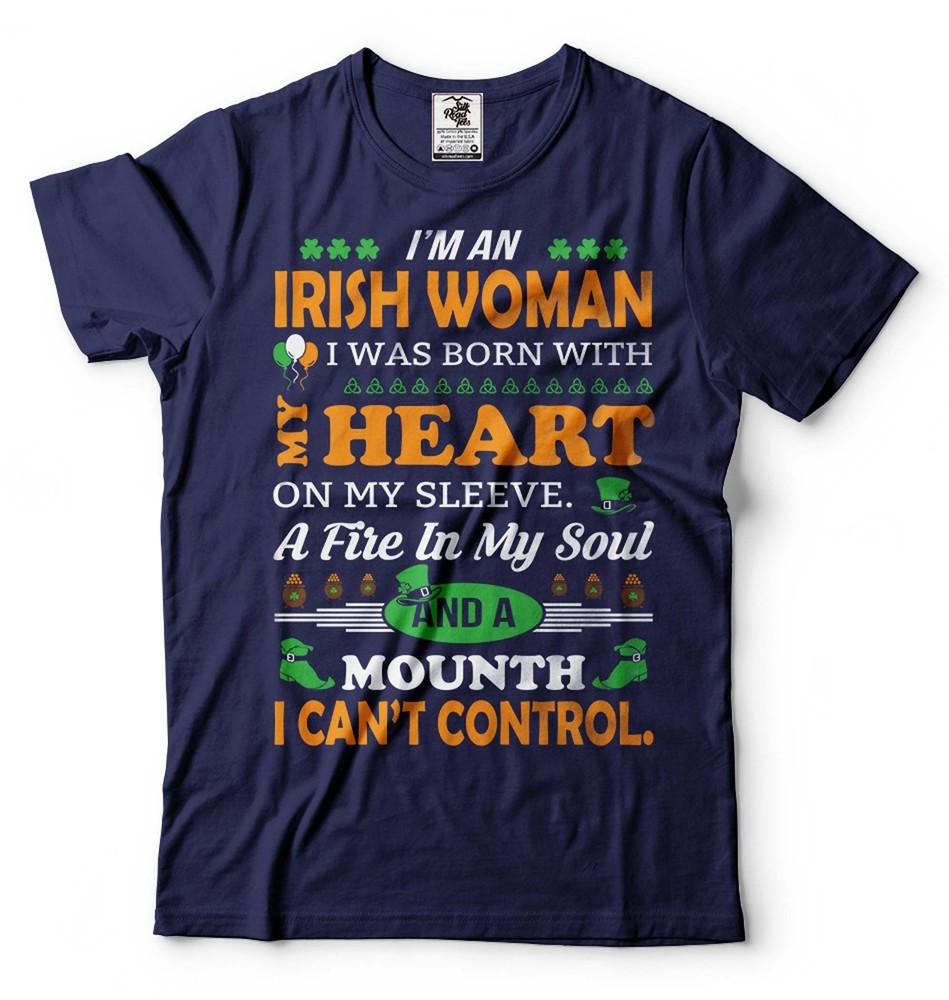 Irish Woman T-Shirt St. Patrick s Day Gift Tee For Her Irish Ladies Tee Unisex T-Shirt XXL