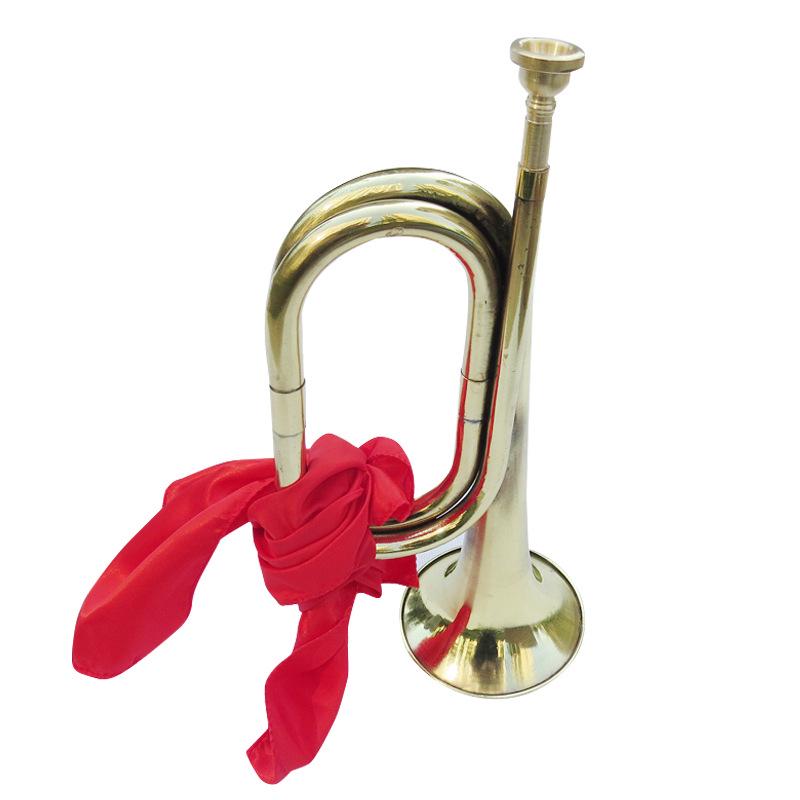 Military and Infantry Bugles, Charge Bugle, Small Brass Horn, Drum and Bugle Corps Instruments, Large Trumpet, Wind Instruments for Trade.