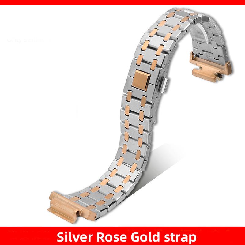 Für Casio Farmhouse Oak GA-2100 GA-2110 GA-B2100 Modifiziertes Edelstahl-Armband Metallgehäuse Lünette GM2100 Armband 16mm