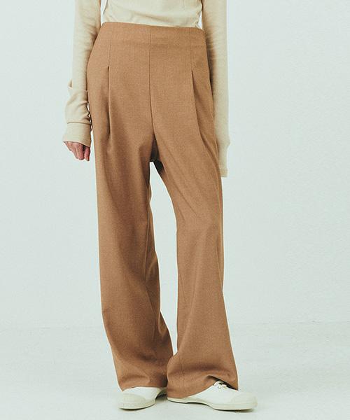 BENSIMON Wool Wide Pants - Beige
