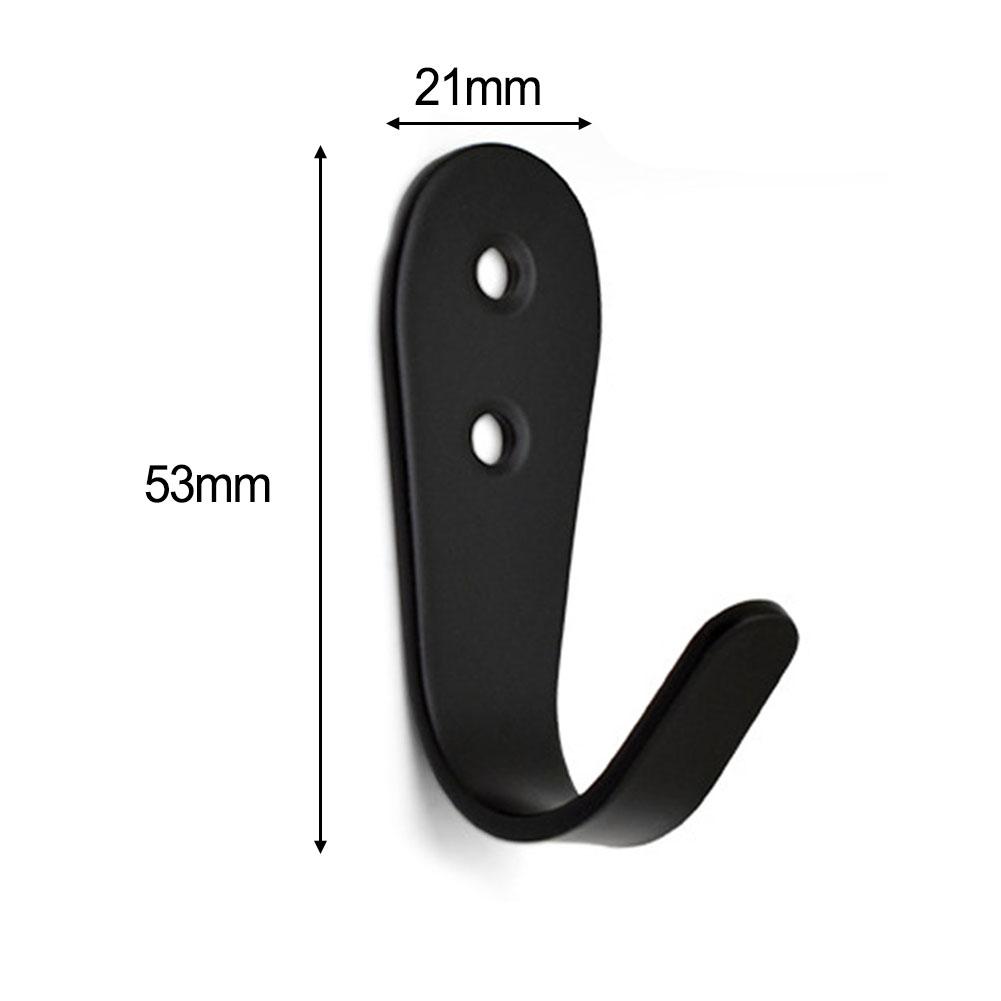 4pcs Clothes Hook Door Wall Hook Hanger Stainless Steel Towel Hook For Bathroom Clothes Coat Holder Bedroom Robe Rack Organizer