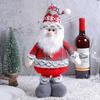 Cute Christmas Telescopic Doll Standing Long Leg Santa Claus Retractable Doll Cartoon Snowman Elk Merry Christmas Decoration