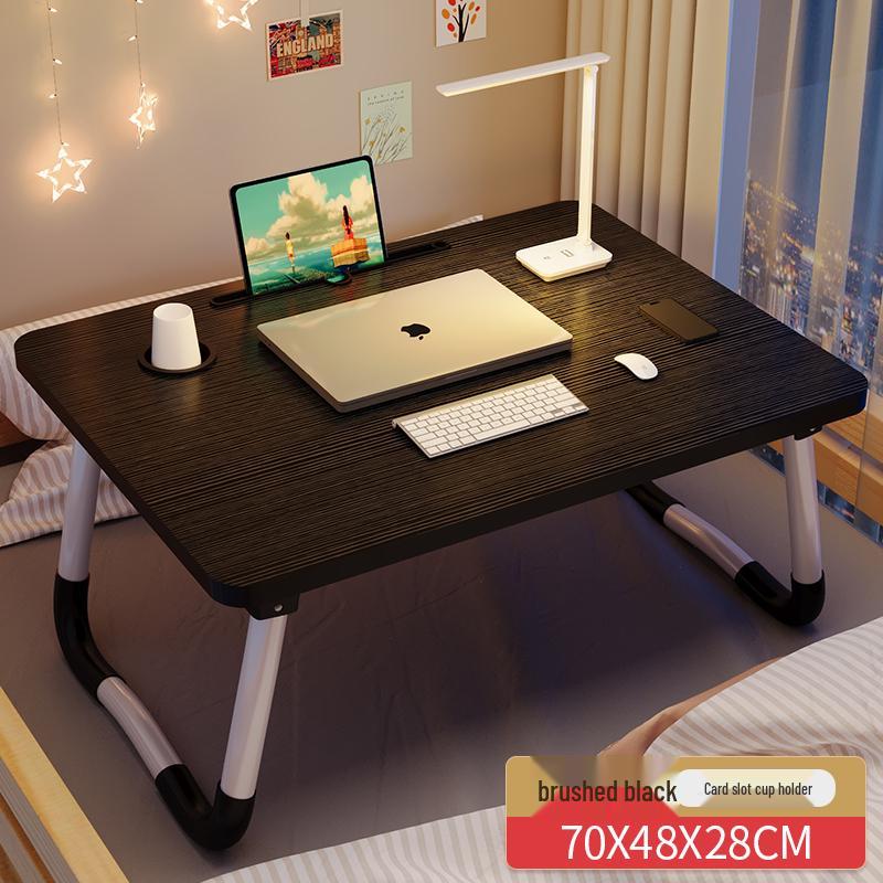 Foldable Laptop Bedside Table - Adjustable Study Desk for Bedroom or Bay Window