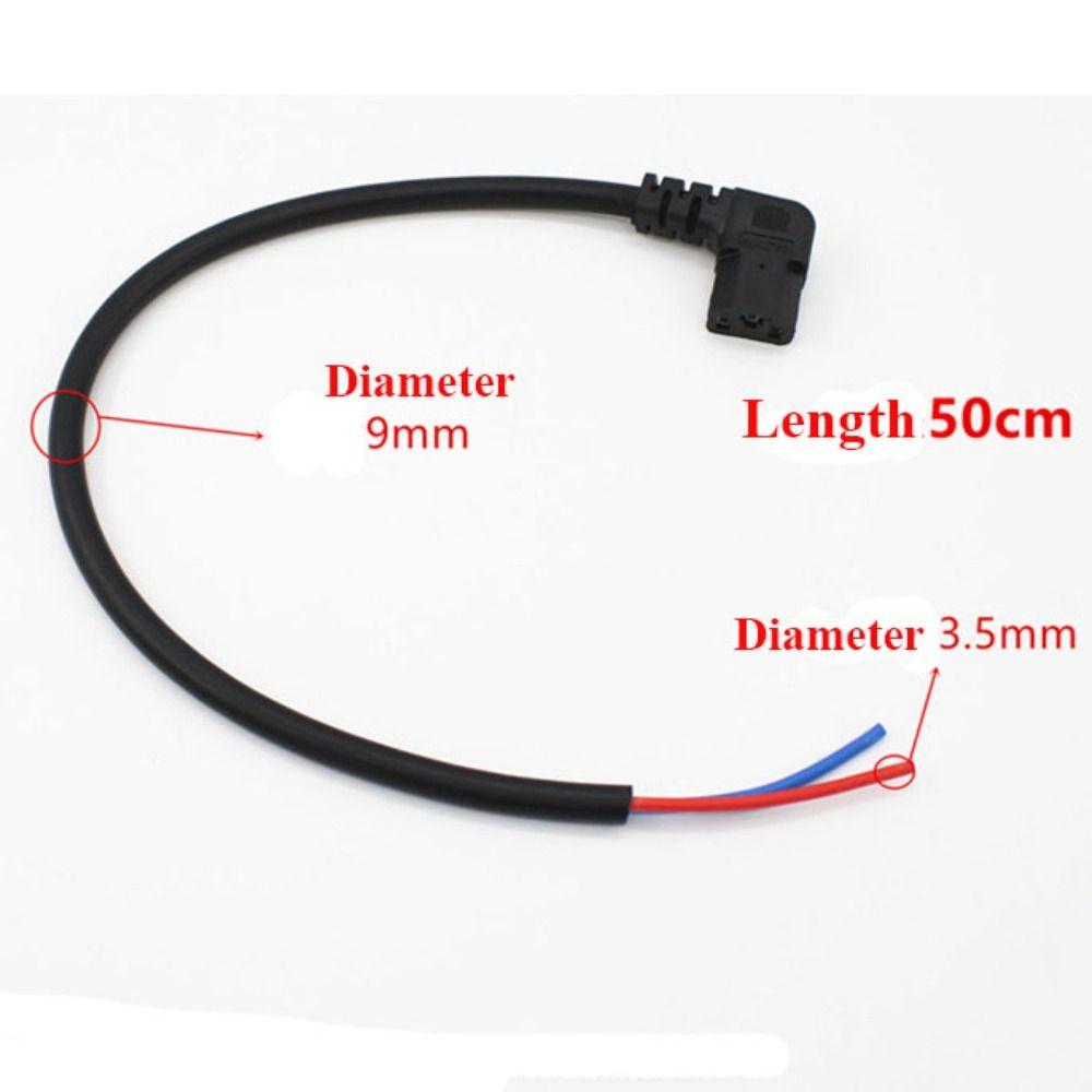 4 Styles Copper Core Charging Black Elbow Wire Male Female Socket  Electric Vehicle Bike