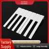 Piano Key Leather Set: White & Black Matte Finish, Complete 52-Key Accessories