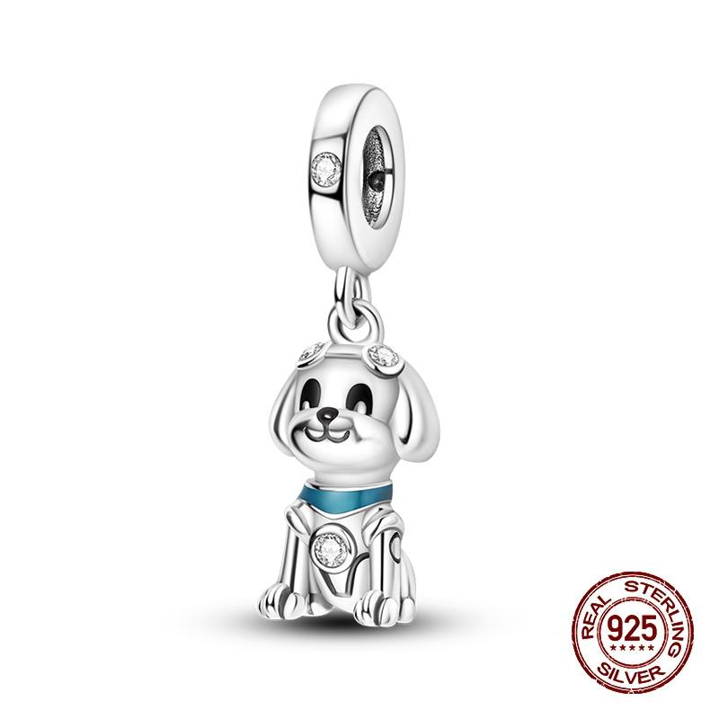 New Copper Fashion Dinosaurs Cats Dog Lions Animal Charms Beads Fit Pan Original Bracelet Diy Birthday Jewelry For Women