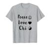 Tai Chi Long Sleeve T-Shirt Peace Love Chi Shirt Tee