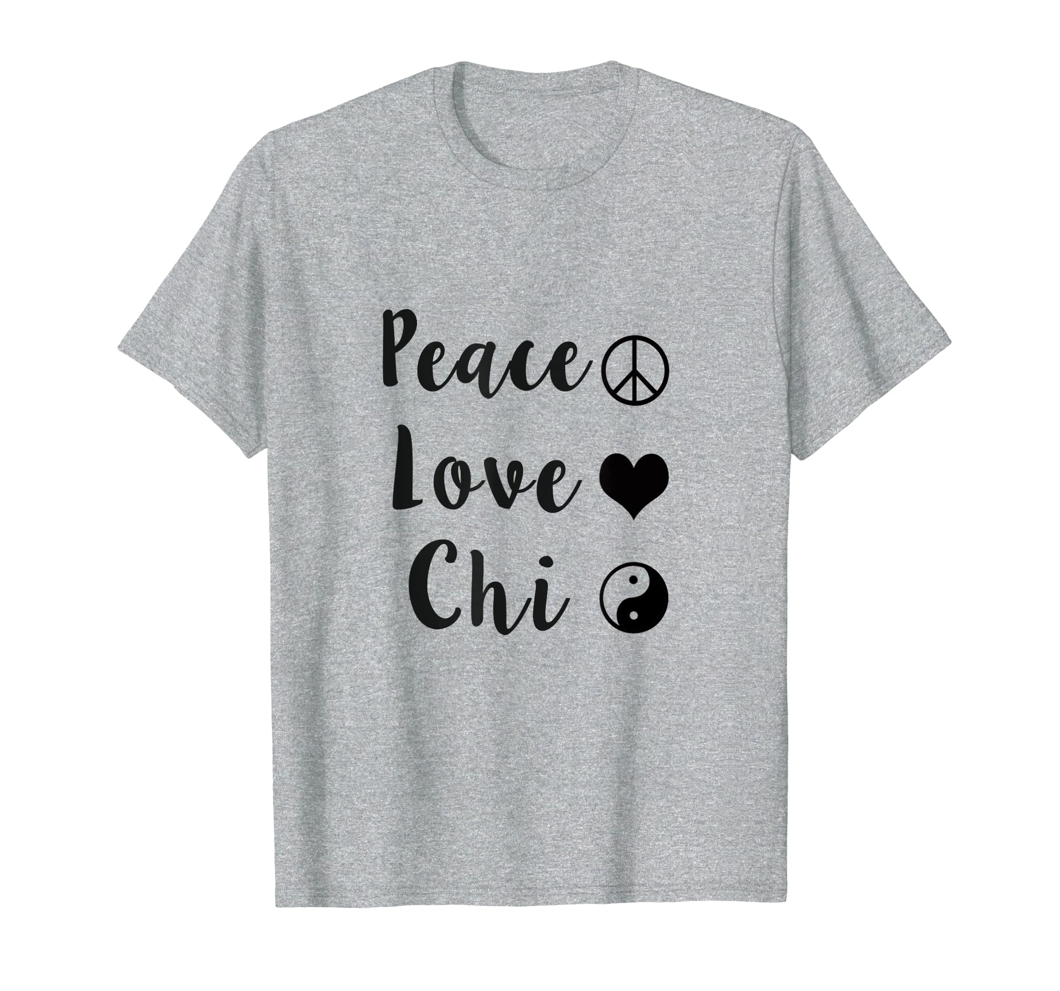 Tai Chi Long Sleeve T-Shirt Peace Love Chi Shirt Tee