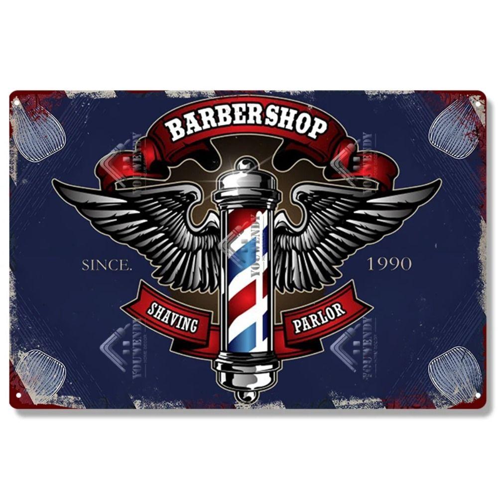 Real Barber Aluminum Wall Sign Barber Shop Decor 20x30cm