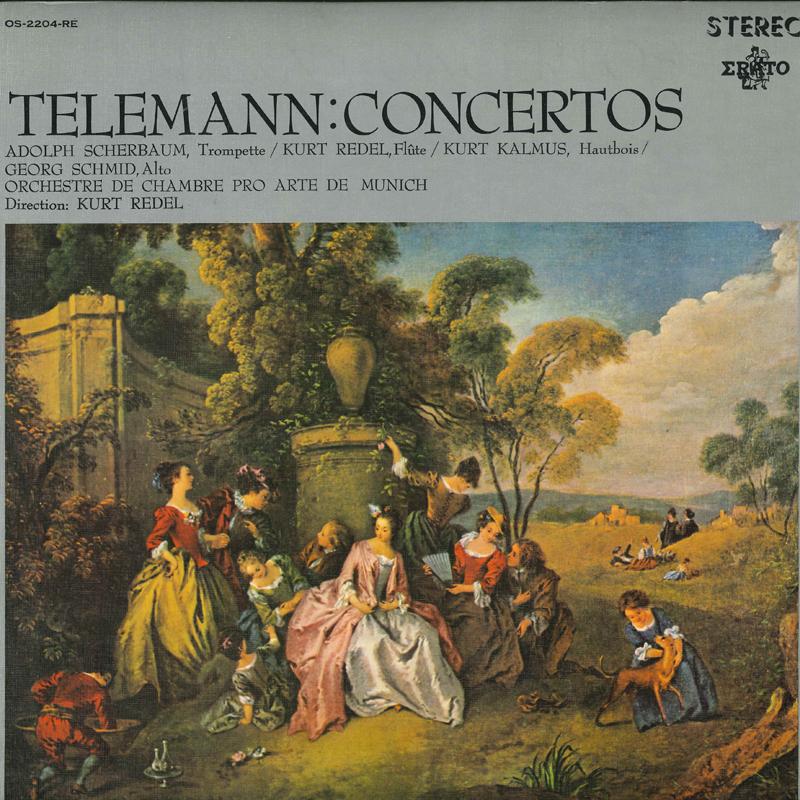 

LP Record ADOLPH SCHERBAUM, KURT KALMUS, GEOR - Telemann: wind Concertos OS2204RE ERATO 1969 Japan Classical Used