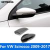 Rearview Side Mirror Cover Trim For Volkswagen VW Scirocco 2009 2010 2011 2012 2013 2014 2015 2016 2017 Carbon Fiber Accessories