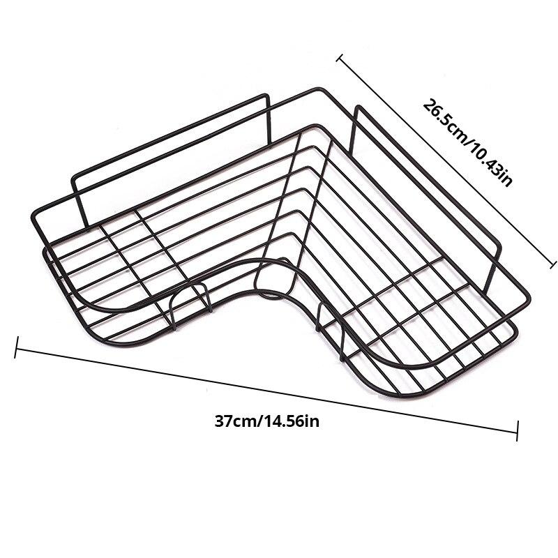 Stainless Steel Triangle Rack For Kitchen Bathroom Storage Rack Thickened Love Corner Rack Storage Rack Durable