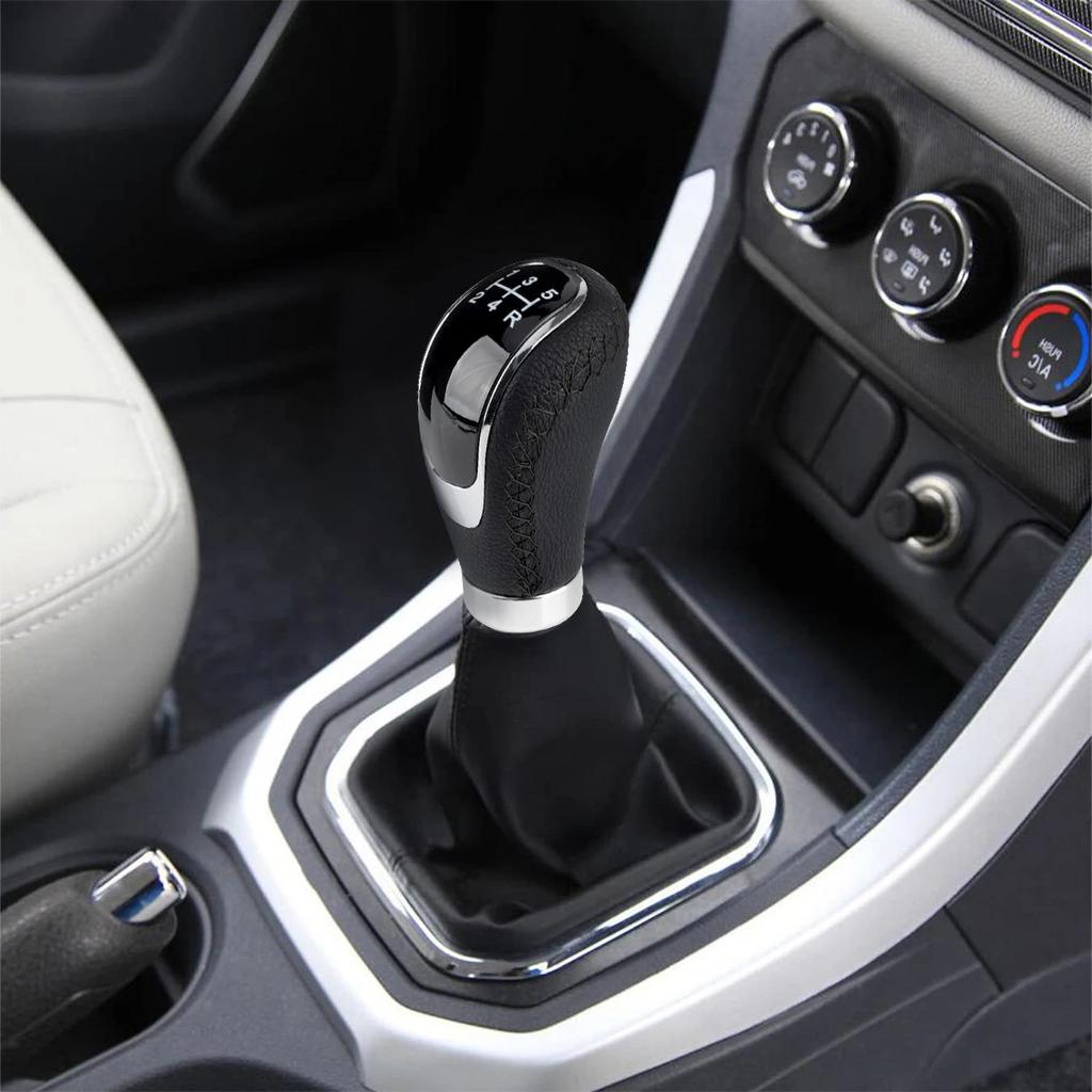 5/6 Speed Universal R PU Leather Gearshift Head Gear Knob Set Replacement Manual Car Gear Stick Shift Knob Modified Stick