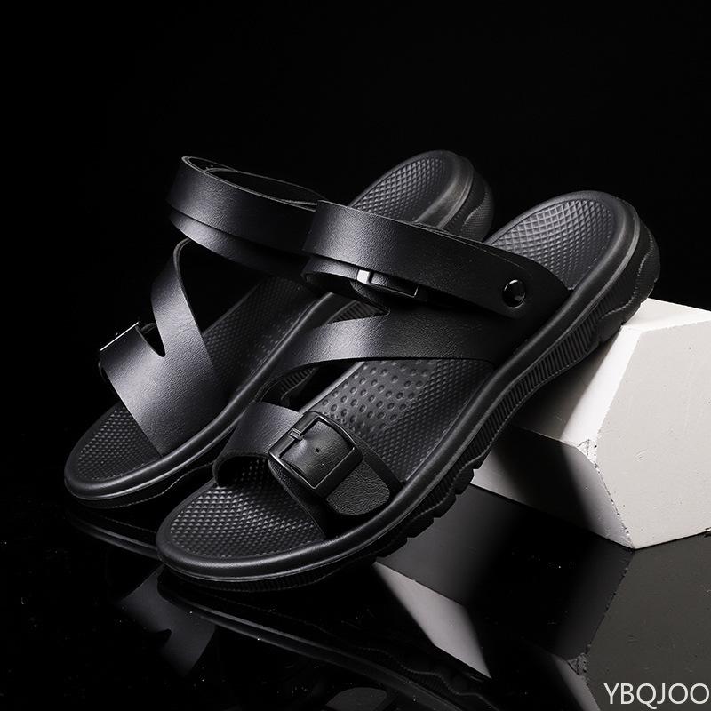 Fashion 2025 Men's Summer Sandals PU Leather Non-slip Breathable Roman Shoes Outdoor Casual Sport Slippers Beach Flip-Flop Garden Shoes