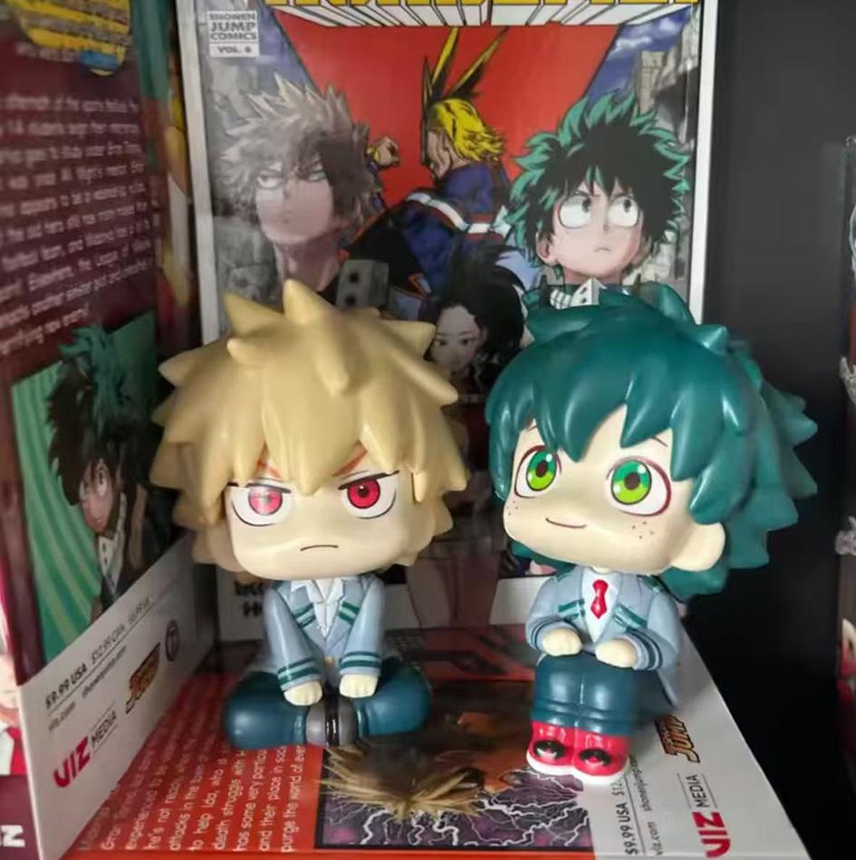 10Cm Boku No Hero Academy Anime Figure Midoriya Izuku Action Figure Bakugo Katsuki/Todoroki Shoto Statuette Pvc Collection Toys