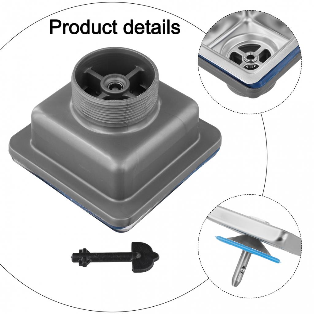 Square Drain for Kitchen Sink 110mm Stainless Steel with Hygiene Focus