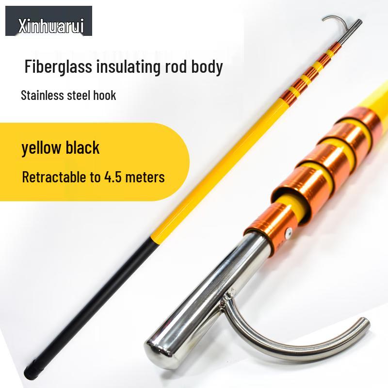 Telescopic Fiberglass Water Rescue Hook Pole