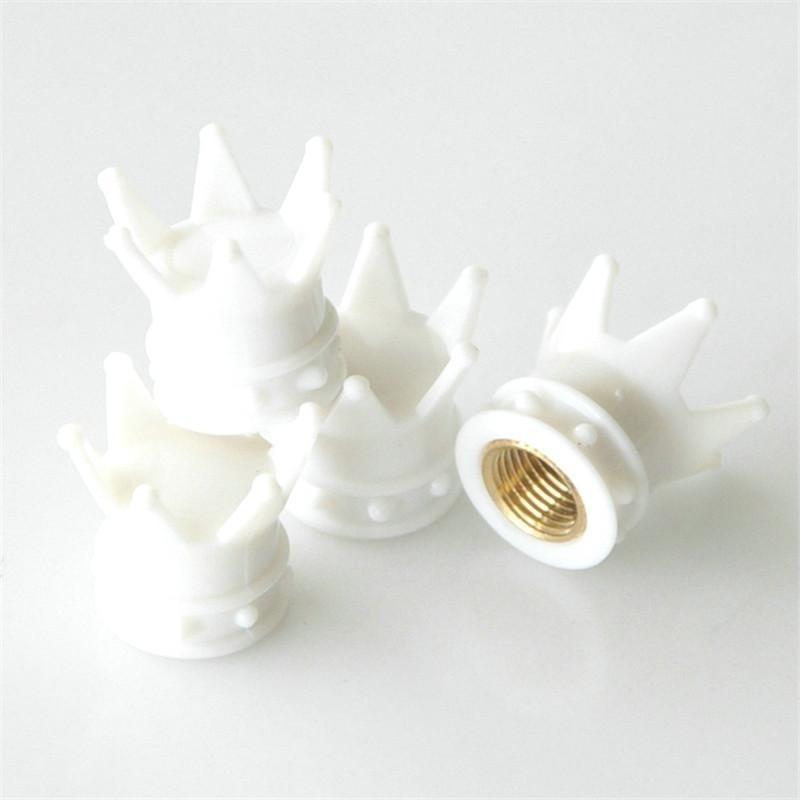 4pcs/lot Car Truck Motocycle Bike Valve Caps Crown Shaped Tire Wheel Stem Air Valve Cap Tyres