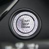 2Pcs/set Car Start Switch Button Sticker Rhinestone Ring Circle Trims Protective Cover Diamond Decorative Decal Auto Accessories