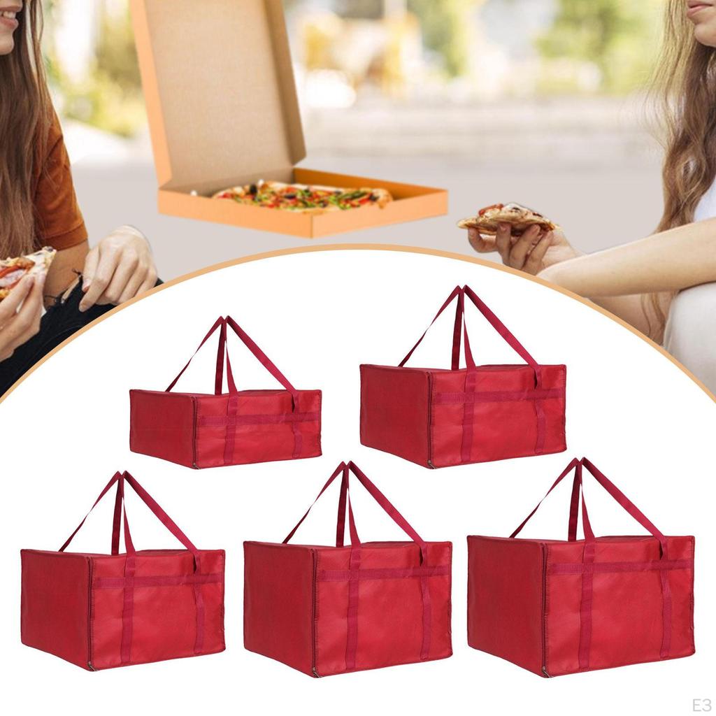 Catering Bag Food Insulated Removable Base Made of Sturdy Non-woven for Delivery Service Outdoor