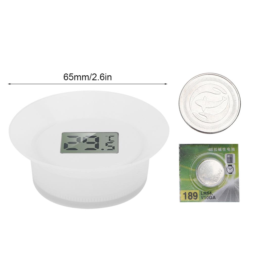 Balık Tankı Akvaryumu için LCD Ekranlı Su Termometresi Islak ve Kuru Çift Kullanım