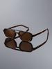 Trend small square sunglasses UV protection trendy driving sunshade versatile simple casual high-end sunglasses women