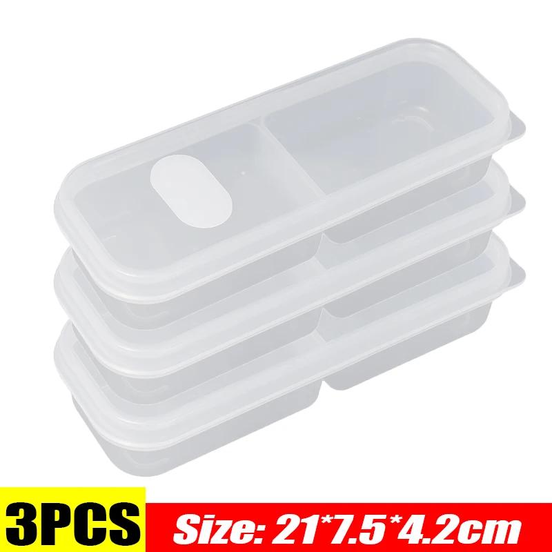 Refrigerator Freezing Organizer Square Storage Box Reusable Food Container Fruit Vegetables Storage Box Kitchen Storage Supplies